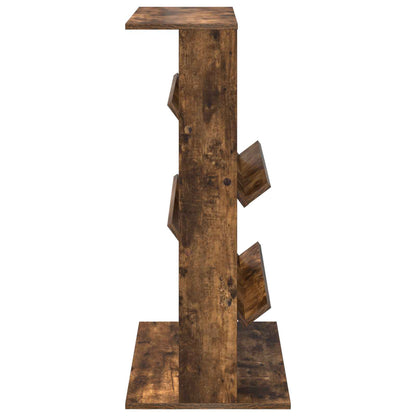 Magazine Rack Smoked Oak 70 x 41 x 96 cm Engineered Wood
