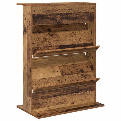 Magazine Rack Old Wood 70 x 41 x 96 cm Engineered Wood