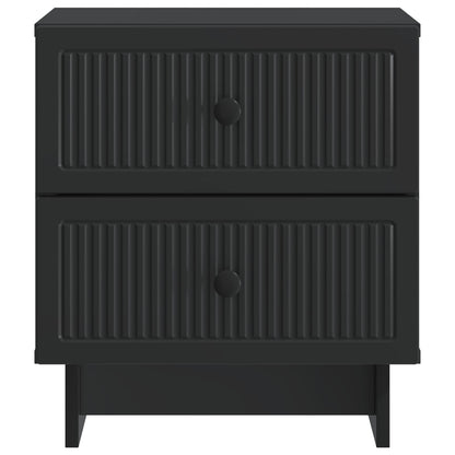 Bedside Cabinet Black 43 x 34.5 x 47.5 cm Engineered Wood