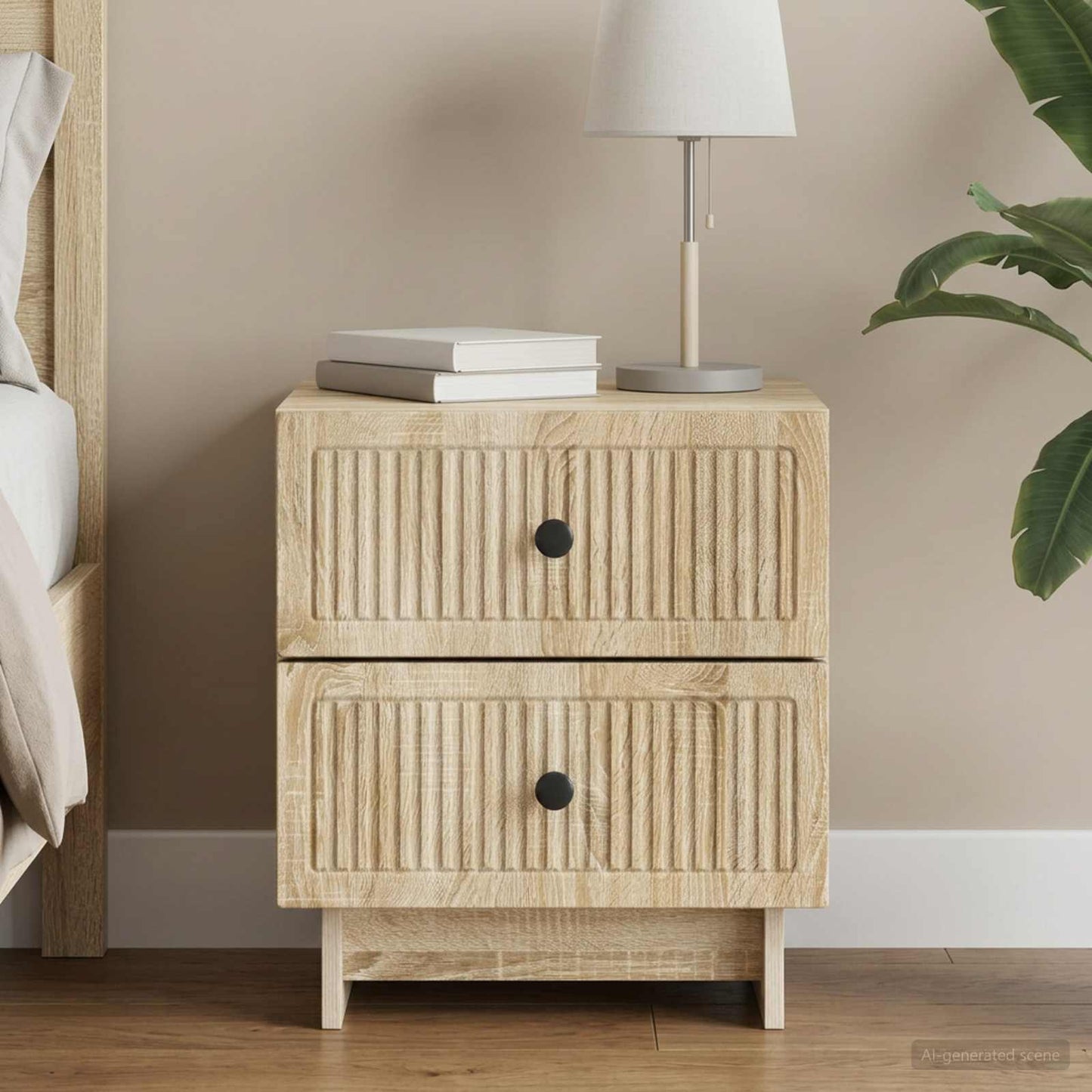 Bedside Cabinet Sonoma Oak 43 x 34.5 x 47.5 cm Engineered Wood