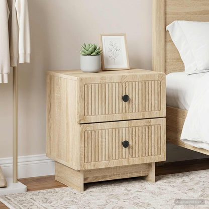 Bedside Cabinet 2 pcs Sonoma Oak 43 x 34.5 x 47.5 cm