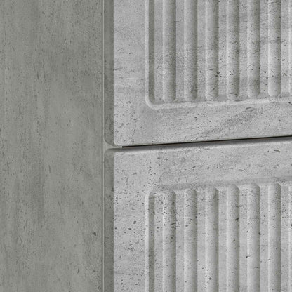 Bedside Cabinet with Drawer Concrete Grey 43 x 34.5 x 47.5 cm