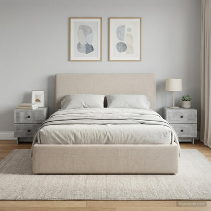 Bedside Cabinet 2 pcs Concrete Grey 43 x 34.5 x 47.5 cm