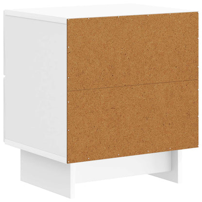 Bedside Cabinet High Gloss White 43 x 34.5 x 47.5 cm