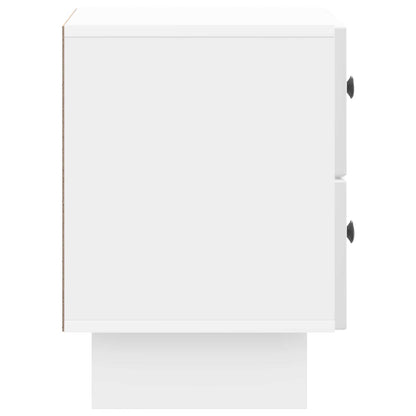 Bedside Cabinet High Gloss White 43 x 34.5 x 47.5 cm