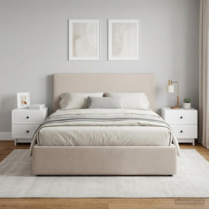 Bedside Cabinet 2 pcs High Gloss White 43 x 34.5 x 47.5 cm