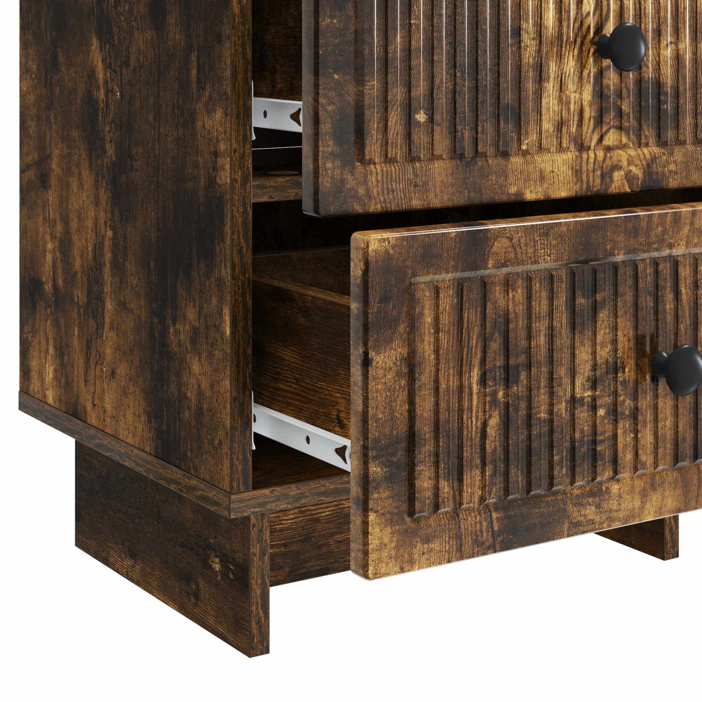 Bedside Cabinet Smoked Oak 43 x 34.5 x 47.5 cm Engineered Wood