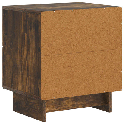 Bedside Cabinet Smoked Oak 43 x 34.5 x 47.5 cm Engineered Wood