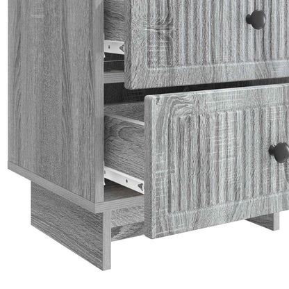 Bedside Cabinet Grey Sonoma 43 x 34.5 x 47.5 cm Engineered Wood