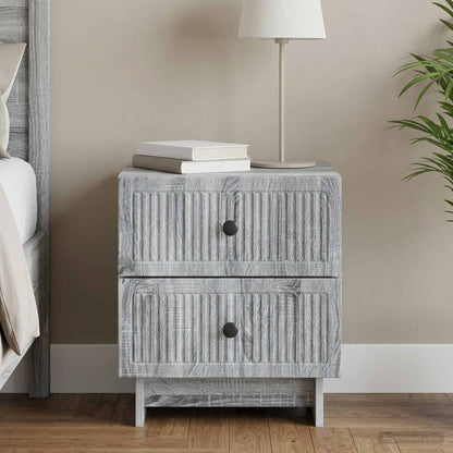 Bedside Cabinet Grey Sonoma 43 x 34.5 x 47.5 cm Engineered Wood