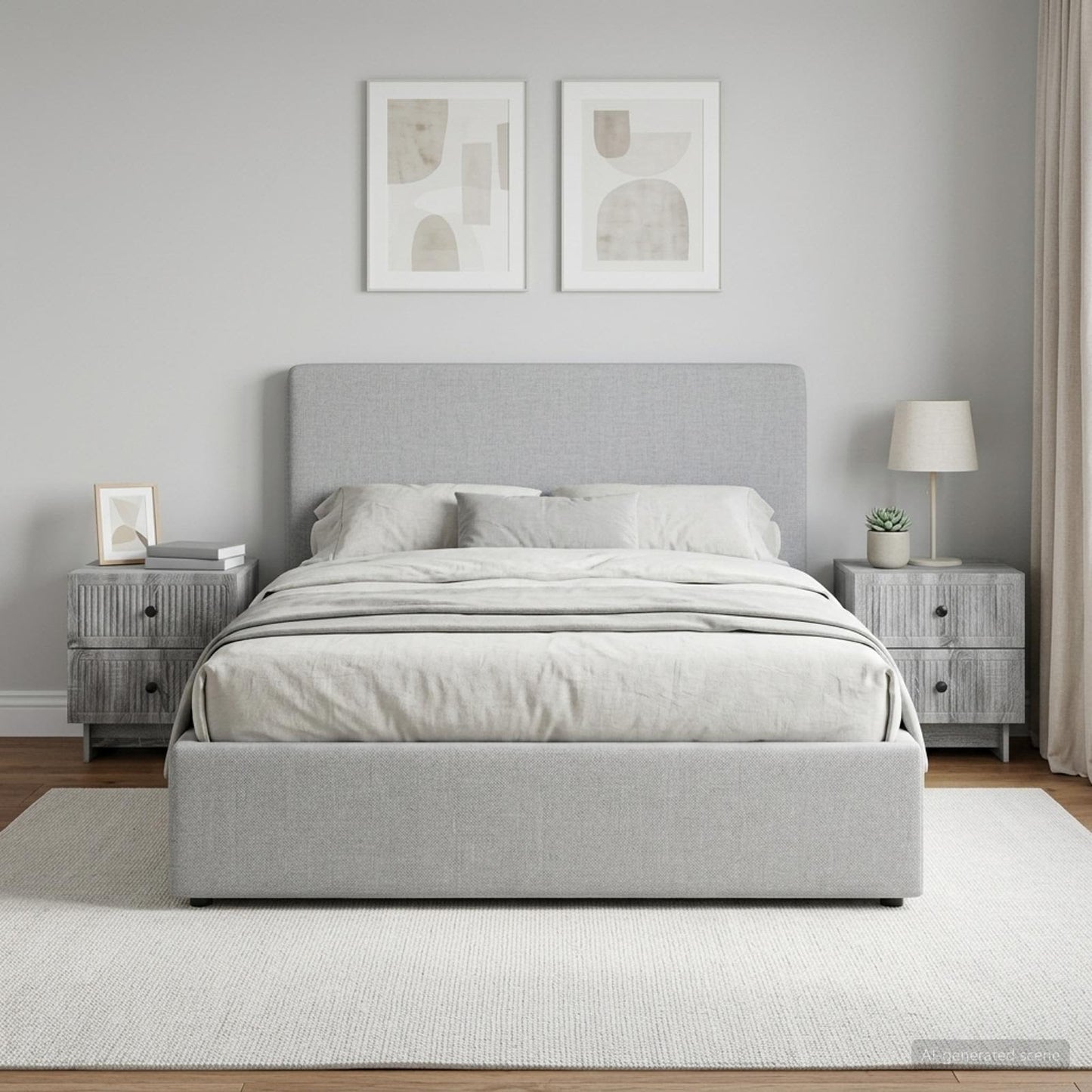Bedside Cabinet 2 pcs Grey Sonoma 43 x 34.5 x 47.5 cm