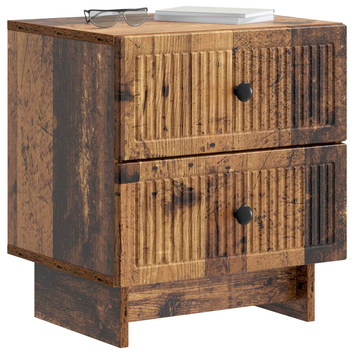 Bedside Cabinet Old Wood 43 x 34.5 x 47.5 cm Engineered Wood