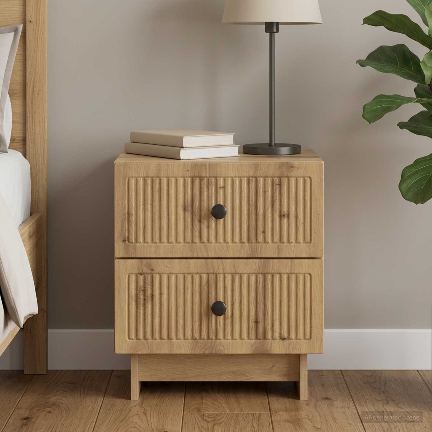 Bedside Cabinet Artisan Oak 43 x 34.5 x 47.5 cm Engineered Wood