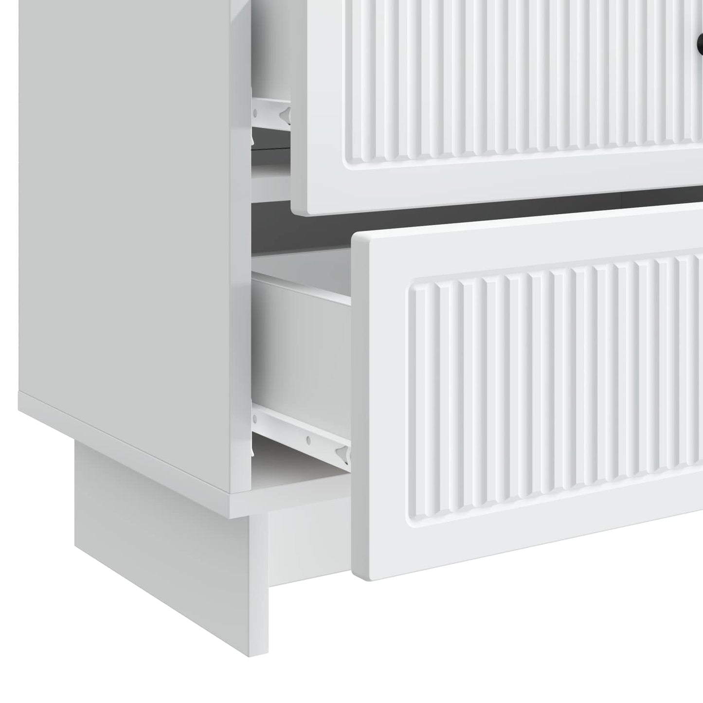 Bedside Cabinet White 62 x 34.5 x 47.5 cm Engineered Wood