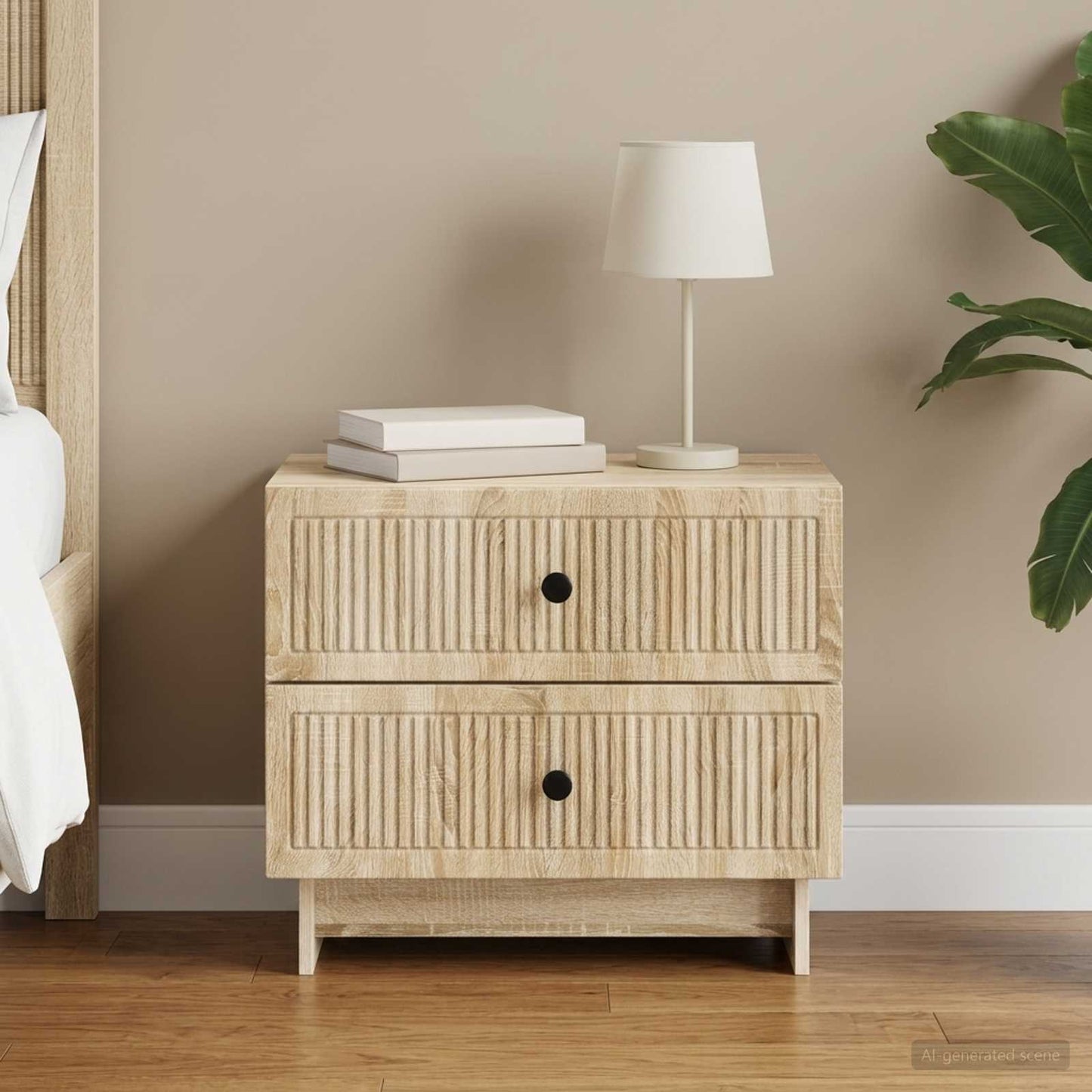 Bedside Cabinet Sonoma Oak 62 x 34.5 x 47.5 cm Engineered Wood