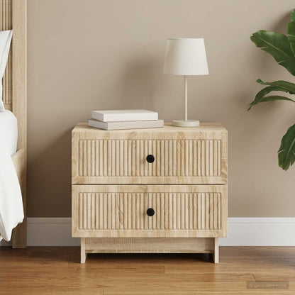 Bedside Cabinet Sonoma Oak 62 x 34.5 x 47.5 cm Engineered Wood