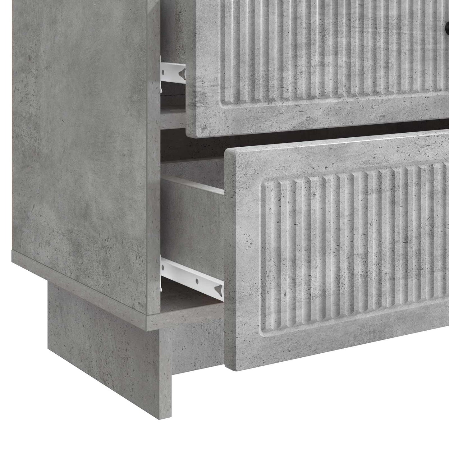 Bedside Cabinet Concrete Grey 62 x 34.5 x 47.5 cm