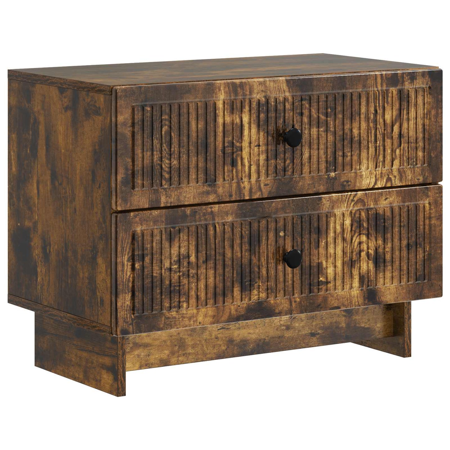 Bedside Cabinet Smoked Oak 62 x 34.5 x 47.5 cm Engineered Wood