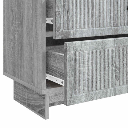 Bedside Cabinet Grey Sonoma 62 x 34.5 x 47.5 cm Engineered Wood