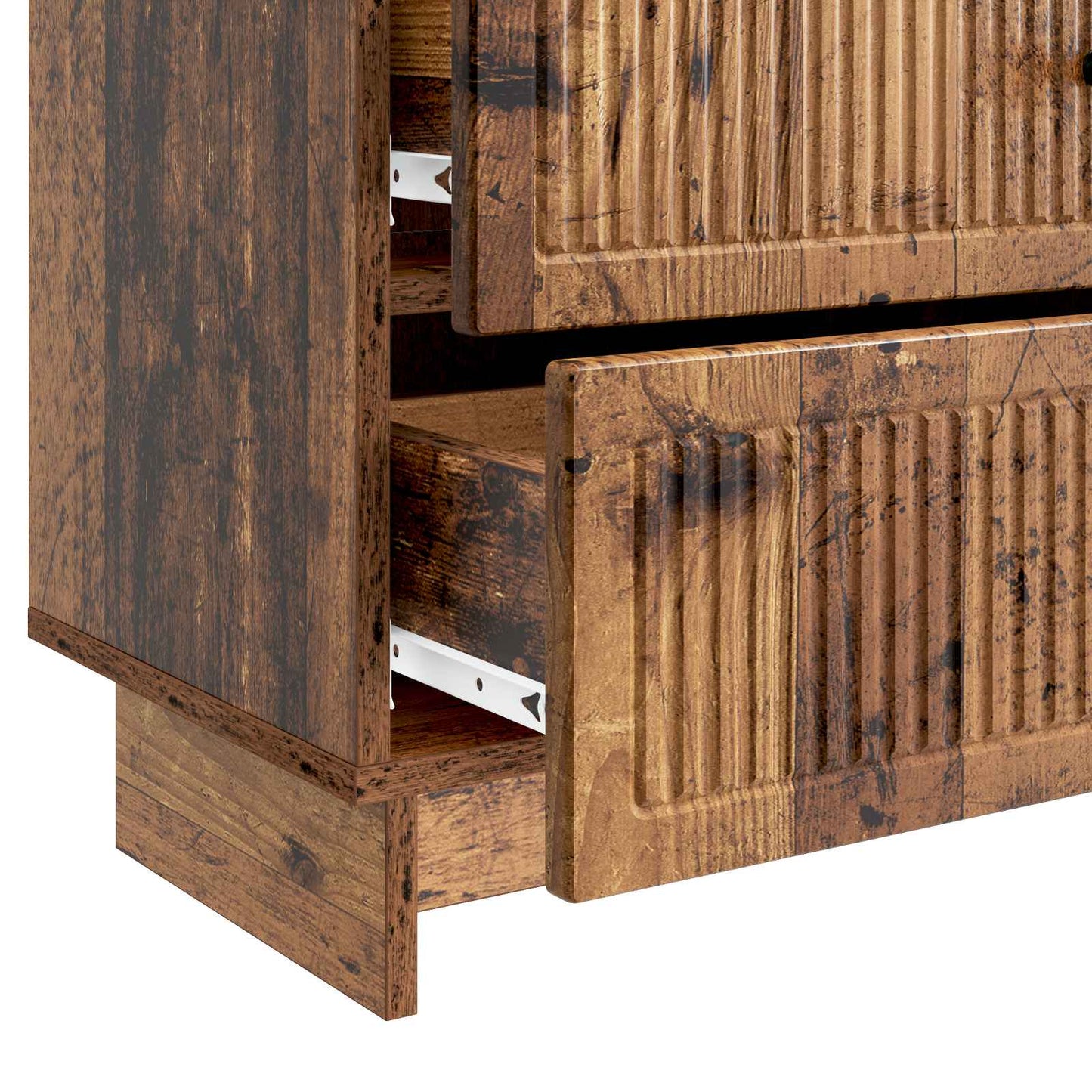 Bedside Cabinet Old Wood 62 x 34.5 x 47.5 cm Engineered Wood