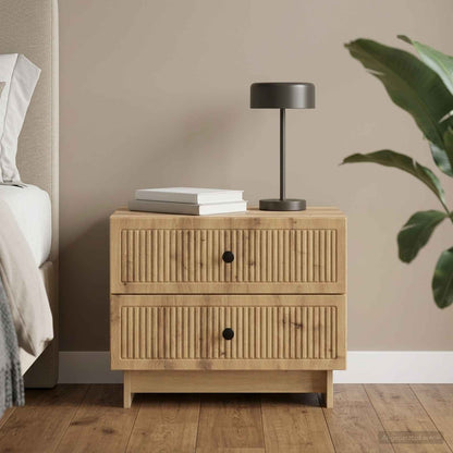 Bedside Cabinet Artisan Oak 62 x 34.5 x 47.5 cm Engineered Wood