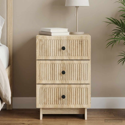 Bedside Cabinet Sonoma Oak 43 x 41 x 66.5 cm Engineered Wood