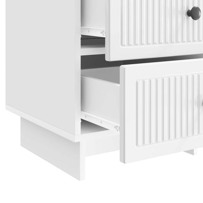 Bedside Cabinet with Drawer High Gloss White 43 x 41 x 66.5 cm