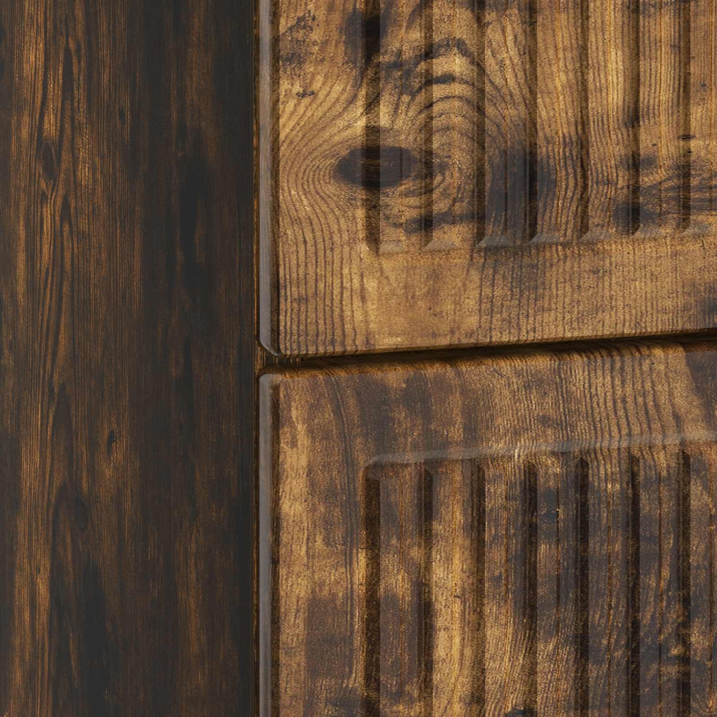 Bedside Cabinet Smoked Oak 43 x 41 x 66.5 cm Engineered Wood