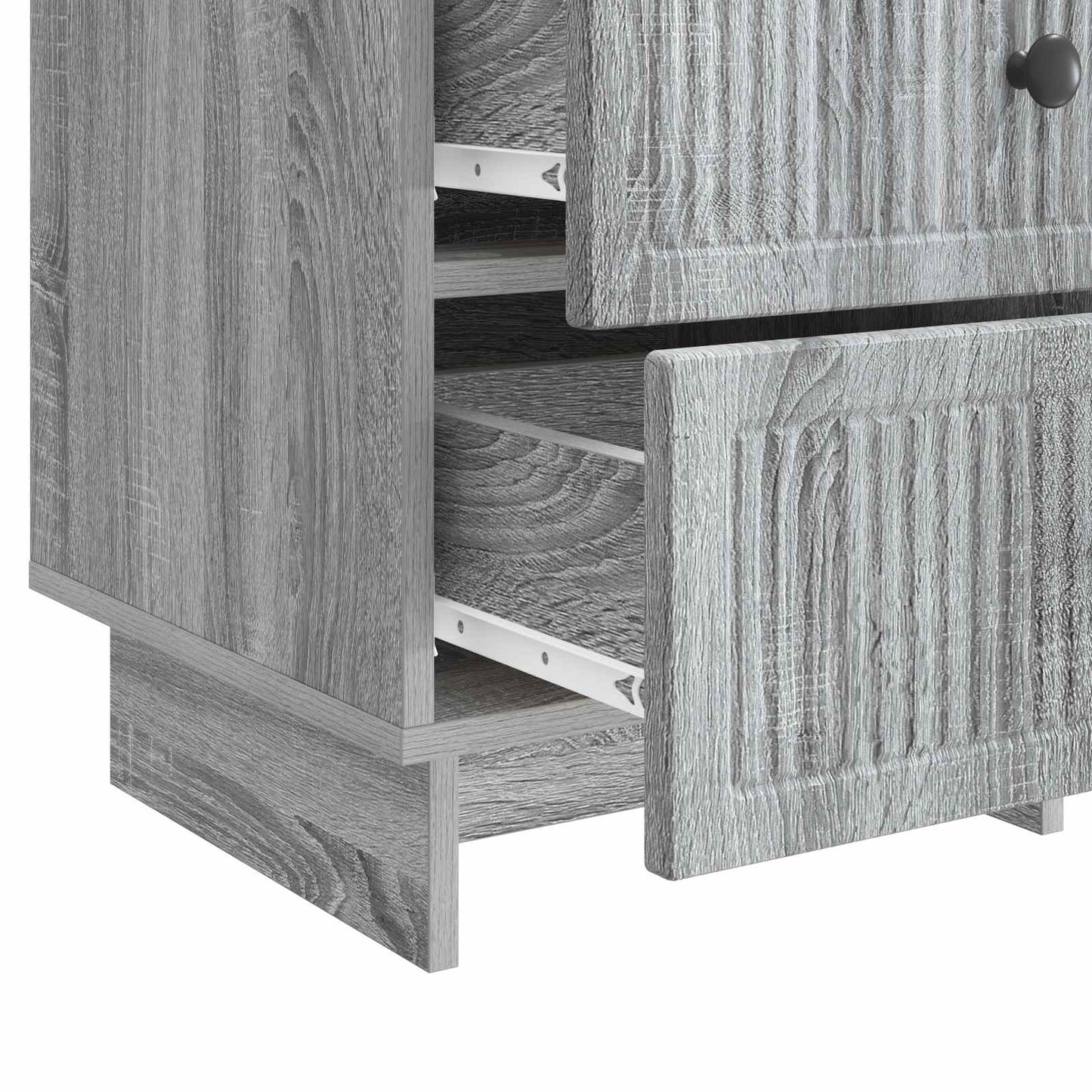 Bedside Cabinet Grey Sonoma 43 x 41 x 66.5 cm Engineered Wood
