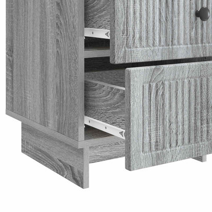 Bedside Cabinet Grey Sonoma 43 x 41 x 66.5 cm Engineered Wood