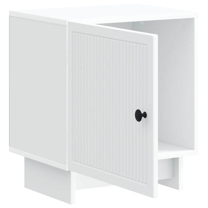 Bedside Cabinet White 43 x 34.5 x 50 cm Engineered Wood