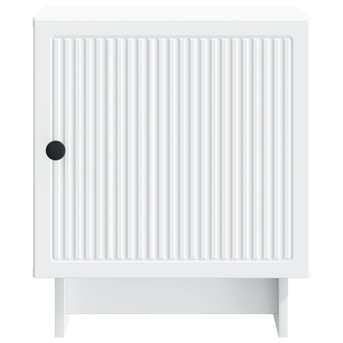 Bedside Cabinet White 43 x 34.5 x 50 cm Engineered Wood