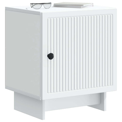 Bedside Cabinet White 43 x 34.5 x 50 cm Engineered Wood