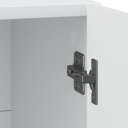 Bedside Cabinet 2 pcs White 43 x 34.5 x 50 cm Engineered Wood