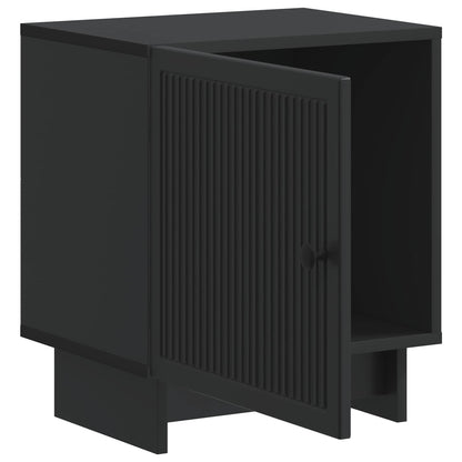 Bedside Cabinet 2 pcs Black 43 x 34.5 x 50 cm Engineered Wood