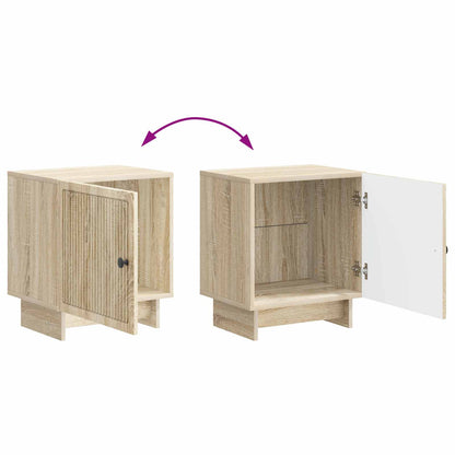 Bedside Cabinet Sonoma Oak 43 x 34.5 x 50 cm Engineered Wood