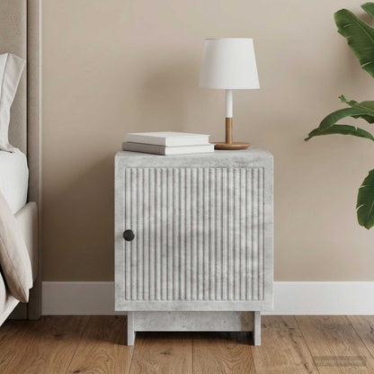 Bedside Cabinet Concrete Grey 43 x 34.5 x 50 cm Engineered Wood