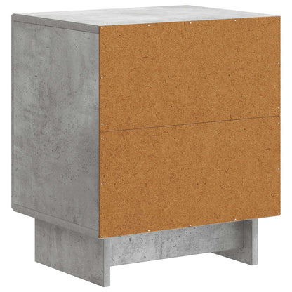 Bedside Cabinet Concrete Grey 43 x 34.5 x 50 cm Engineered Wood