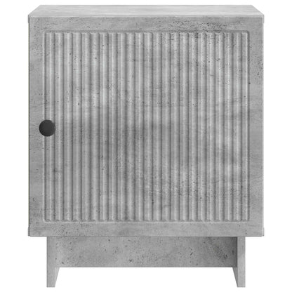 Bedside Cabinet Concrete Grey 43 x 34.5 x 50 cm Engineered Wood