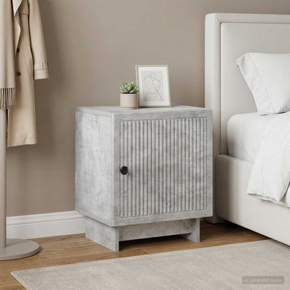 Bedside Cabinet 2 pcs Concrete Grey 43 x 34.5 x 50 cm