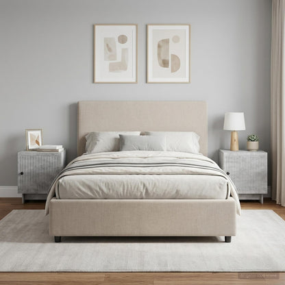 Bedside Cabinet 2 pcs Concrete Grey 43 x 34.5 x 50 cm