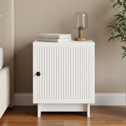 Bedside Cabinet High Gloss White 43 x 34.5 x 50 cm