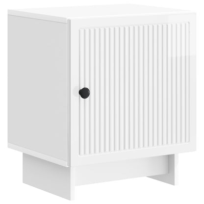 Bedside Cabinet 2 pcs High Gloss White 43 x 34.5 x 50 cm
