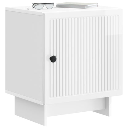 Bedside Cabinet 2 pcs High Gloss White 43 x 34.5 x 50 cm