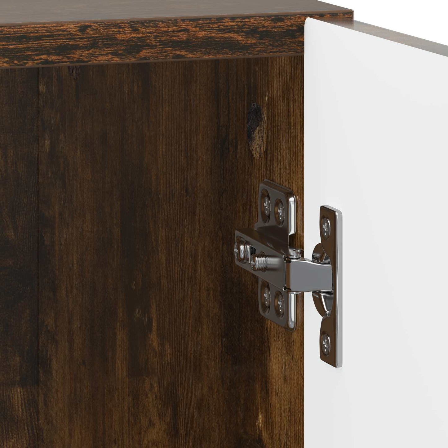 Bedside Cabinet Smoked Oak 43 x 34.5 x 50 cm Engineered Wood