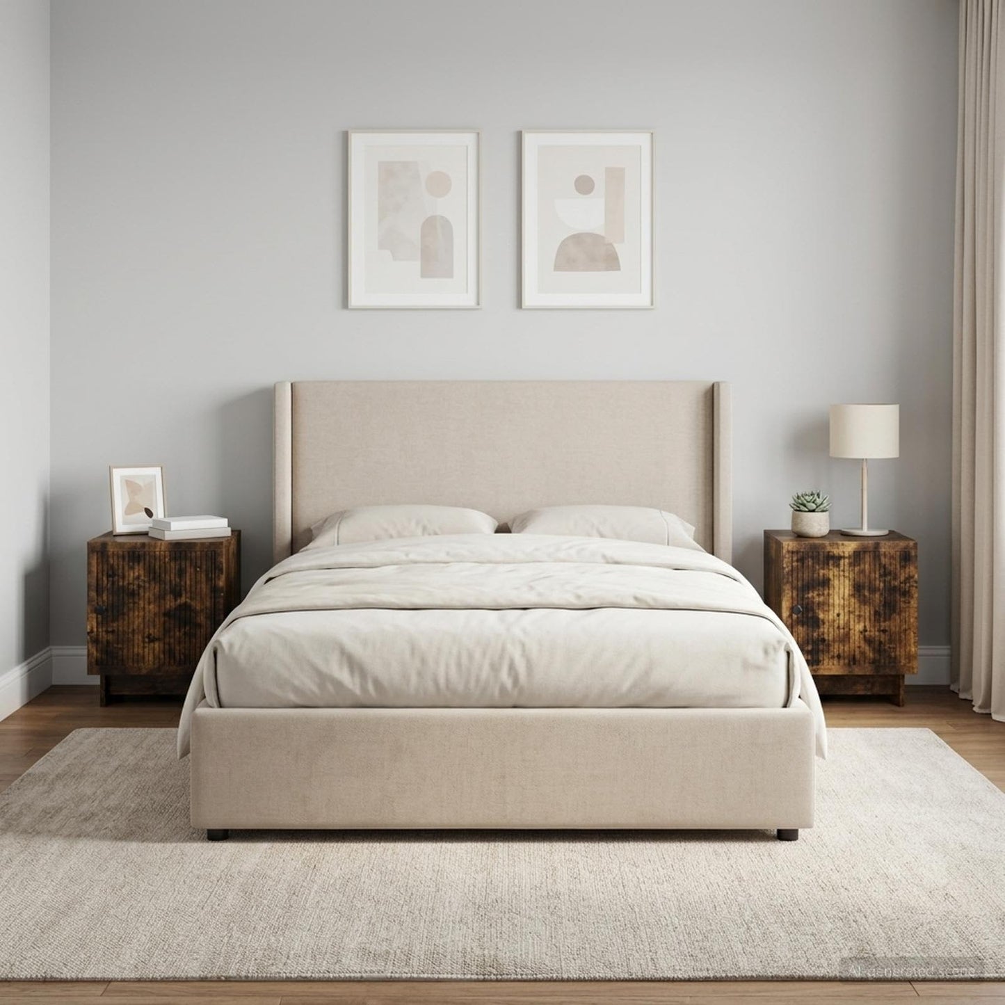 Bedside Cabinet 2 pcs Smoked Oak 43 x 34.5 x 50 cm
