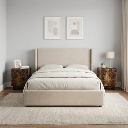 Bedside Cabinet 2 pcs Smoked Oak 43 x 34.5 x 50 cm