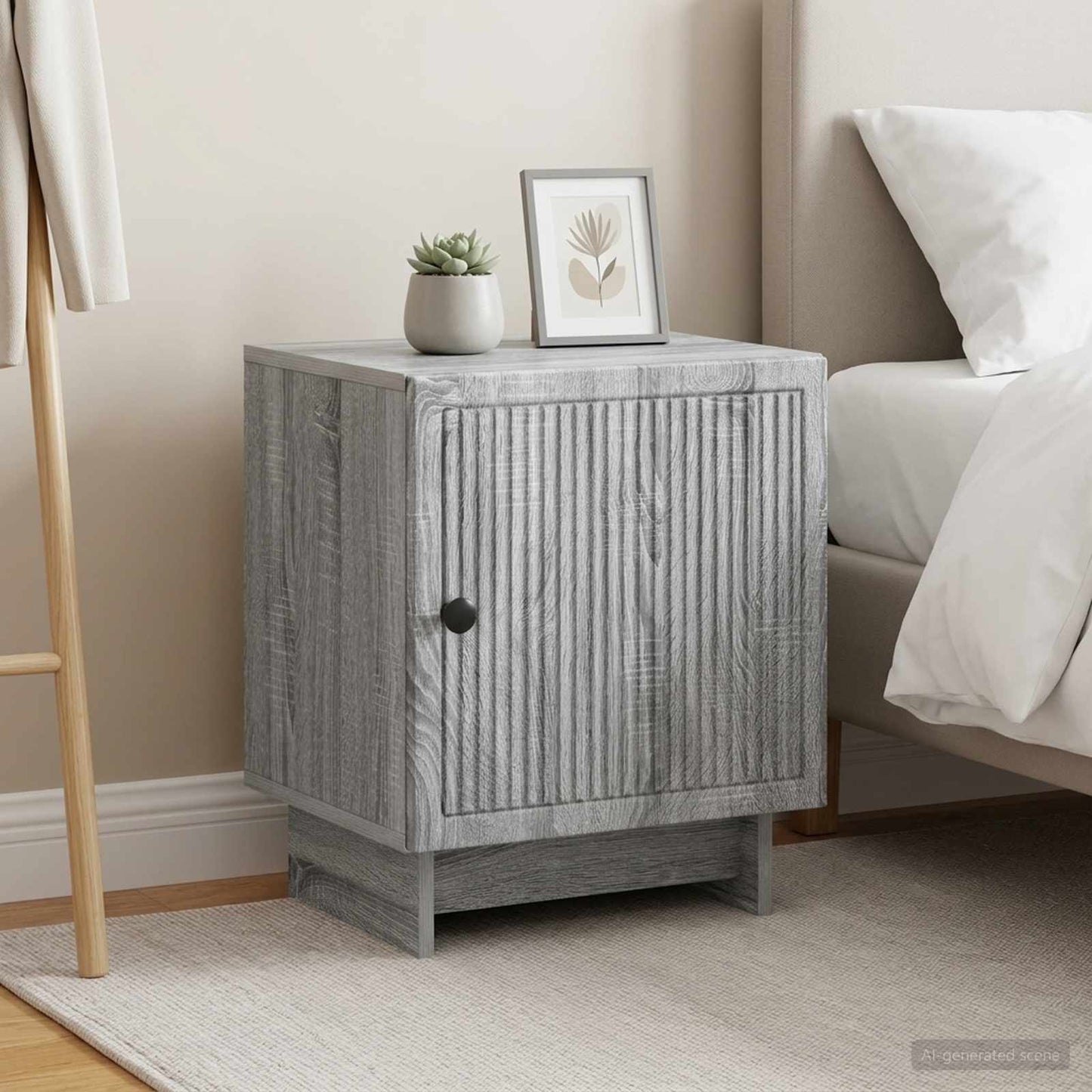 Bedside Cabinet 2 pcs Grey Sonoma 43 x 34.5 x 50 cm