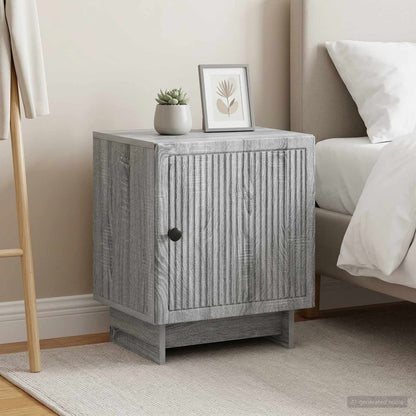 Bedside Cabinet 2 pcs Grey Sonoma 43 x 34.5 x 50 cm
