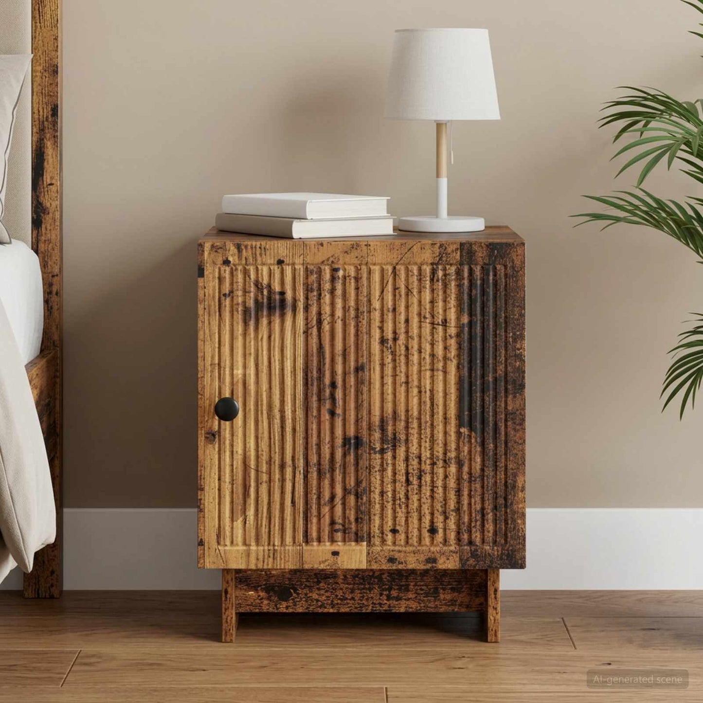 Bedside Cabinet Old Wood 43 x 34.5 x 50 cm Engineered Wood